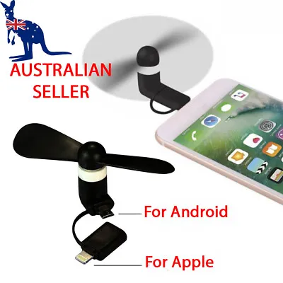 $5.50 • Buy Mobile Phone Mini USB Portable Fan For IPhone And Android With Multi Plug