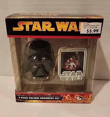 Kurt Adler Darth Vader 2 Piece Christmas Holiday Ornament Set 2005 • $15.88