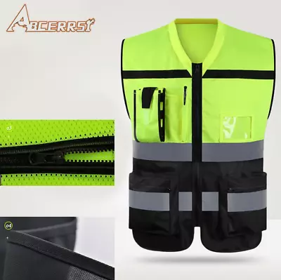 Motorcycle High Visibility Reflective Vest Class 2 • $14.72