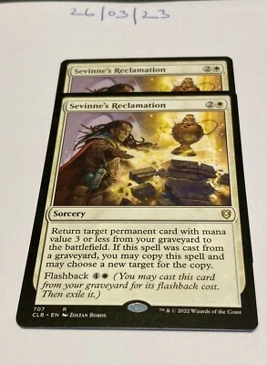 £0.84 • Buy Magic The Gathering MTG Sevinne's Reclamation X2 Rare Cards NM/M Baldur's Gate