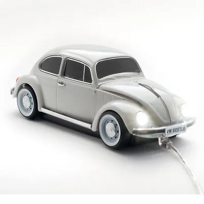 Official Classic VW Beetle Car Wired Computer Mouse - Grey • $37.34