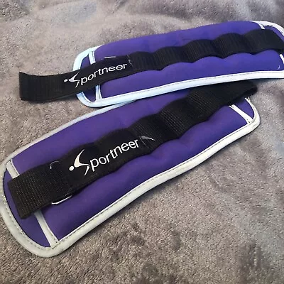 Sportneer Ankle Weights Wrist Weights -0.5 1 2 3 2 Lbs Pair (1 Lbs Each) Purple • $0.99