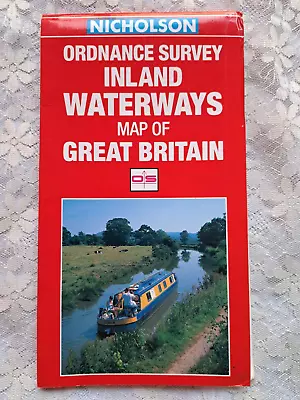 £8 • Buy Nicholson Ordnance Survey Inland Waterways Map Of Great Britain Sheet Boat  1995