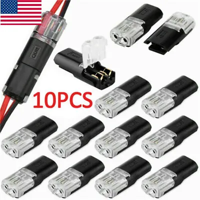 10PCS 2 Pin Way Plug Car Waterproof Electrical Connector Wire Cable Automotive • $3.44