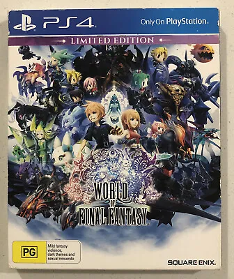 World Of Final Fantasy Limited Edition Artbook + Game Sony PS4 PAL • $39.95