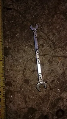 Vintage HERBRAND Double Open-ended Spanner Wrench 1/4  X 5/16 . Made In USA • $11.90