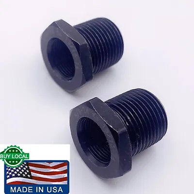 2 Pack Female 5/8x24 To 3/4x16 Male Muzzle Thread Adapter Black • $13.11