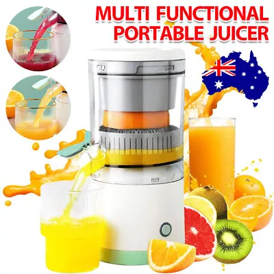 Electric Fruit Juicer Rechargabele Orange Juice Squeezer Press Machine Extractor • $24.95
