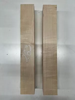 2 Pack  Flame Hard Maple Pepper Mill Turning Blanks | 18 X 2-3/4 X 2-3/4 #283 • $6.99