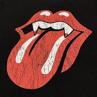 Rolling Stones Mick Jagger Black Medium T-Shirt Rock Music Band Blues Concert • $25.49