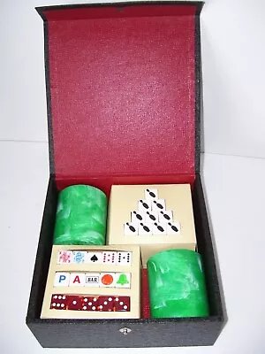 Rare Vintage Crisloid Dice Game Complete 1950's 60's Hard Case Instructions  • $49.99