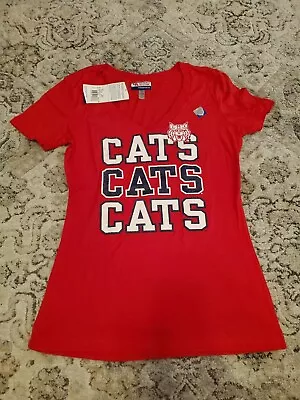 New Arizona Wildcats V Neck Cats T-Shirt Juniors Size X-LARGE U Of A Bookstores • $4.50