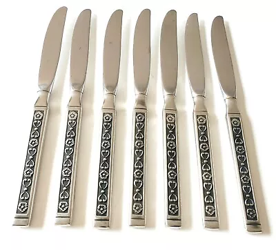 Gorham HACIENDA 7 Dinner Knives Stainless Steel Flatware Vintage 8.5  • $49.95