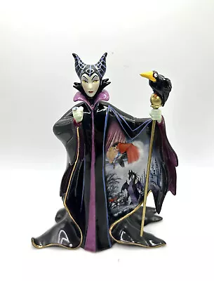 Bradford Exchange Disney Villains Heirloom Porcelain Maleficent Figurine • $185