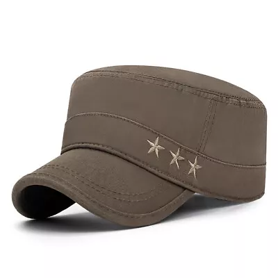 Men Women Flat Top Military Cadet Sun Outdoor Travel Sports Golf Cap Hat Berets❀ • $6.90