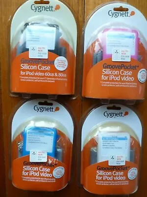 CYGNETT - GROOVE POCKET SILICONE CASE FOR IPOD VIDEO & IPOD CLASSIC • $24.50