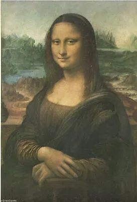 1937 Art Print  Mona Lisa   By Leonardo Da Vinci Italian Free Ship • $15