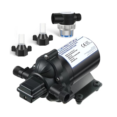 $72.99 • Buy 12V Diaphragm Water Pump With Pressure Switch, 3.5 Gpm 45 Psi 12 Volt Pump Se...