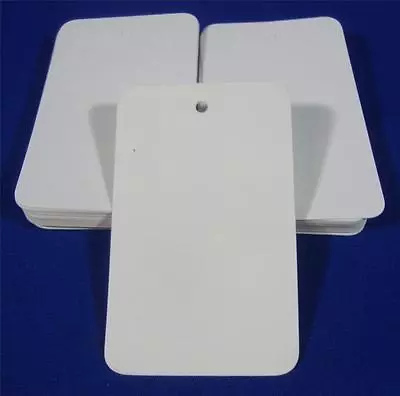 500 White Unstrung Blank Garment Merchandise Price Tags 1-3/4 W X 2-7/8  H • $24.99