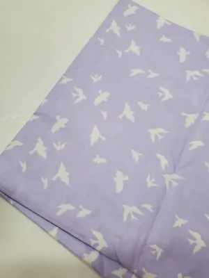 Violet Craft Fabric Birds Bramblewood Michael Miller Cotton Sew Quilt ONE YARD • $13.90
