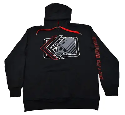 Metal Mulisha Shadow Pullover Black Red Discounted Men's Hooded Sweatshirt • $39.99