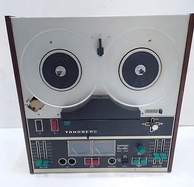 Tandberg 3400X Cross Field 4 Head Reel To Reel Tape Deck With Case - Untested • £155
