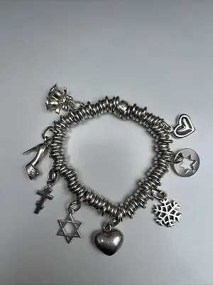 Links Of London Sweetie Bracelet With 8 Charms • £90