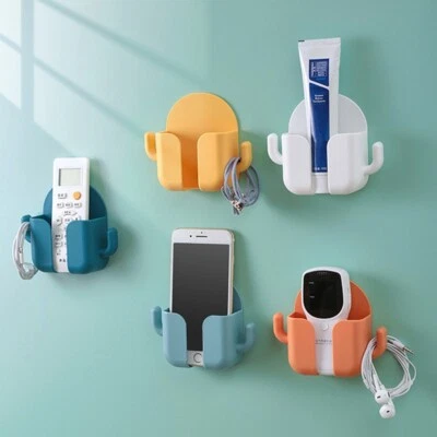£3.99 • Buy Wall Mounted Mobile Phones Charging Holders Organizer Storage Box Bed Side Shelf