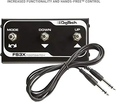 Digitech DOD FS3X 3-BUTTON FOOTSWITCH PEDAL WITH TRS 1/4 INCH CABLE 10 FT • $59.99