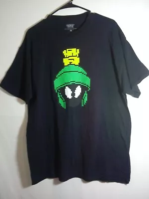 Looney Tunes-Marvin The Martian Black T-Shirt. Men's (XL)  • $18