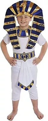 £9.99 • Buy Boys Egyptian Fancy Dress Costume - Prince Pharaoh King Ancient Egypt - Large