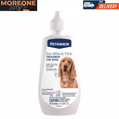 PetArmor Ear Mite Treatment For Dogs 3oz *BRAND NEW* • $8.99