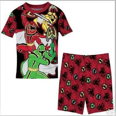 $29.99 • Buy POWER RANGERS Pajamas Boys 8 NeW 2 Piece Mystic Force Shirt Shorts Pjs Set NWT
