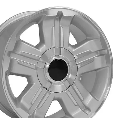$182.75 • Buy 18x8 Wheel Fits Chevrolet Silverado Sierra Z71 Silver Mach'd GMC Truck Rim 5300