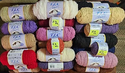TLC AMORE Yarn * 17 -  COLORS TO PICK FROM * 6 Oz. Skeins * SOLD PER SKEIN • $7.99