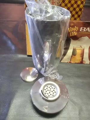 Vintage Mr Bartender Cocktail Martini Shaker Stainless Steel USA NEW IOB • $53.99