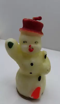 Vintage GURLEY SNOWMAN Holiday Christmas CANDLE 3-1/2  Tall (N10) • $14.24