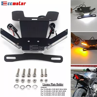 Tail Tidy Fender Eliminator W/ LED Light For Yamaha YZF R3 R25 MT25 MT03 2014-20 • $74.36