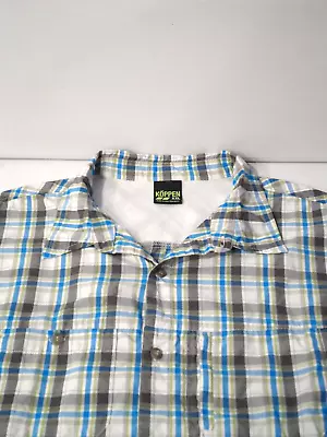 Koppen Mens Shirt Size 2XL Mesh Vented Back Nylon Moisture Wicking Button Up Top • $5.99