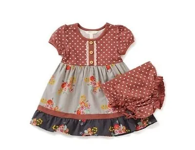 MATILDA JANE 3-6 Months 3/6 Half Pint Dress Floral Polka Dots Joanna Gaines Baby • $40