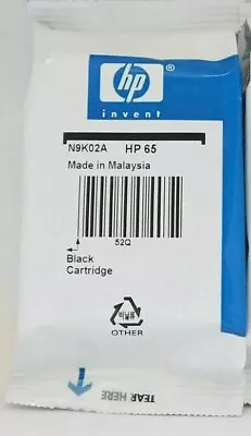 OEM Genuine Original HP 65 Black Printer Ink Cartridge For Deskjet ENVY AMP New • $32.50