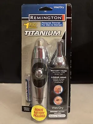 REMINGTON Titanium Personal Trimmer Men & Women NEDH-2500 Wet/Dry Battery - NEW • $43.95