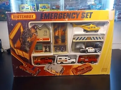 Matchbox #G-7 EMERGENCY  Gift Set 1976 • $175