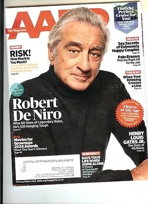 AARP Magazine -Robert NeNiro-March 2024-New!Movies For Grownups! • $4.25