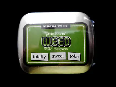 Magnetic Poetry Little Box Of WEED Word Magnets • $7.95