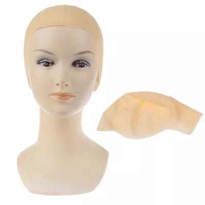 Unisex Latex Bald Head Wig Hair Cap Snood Mesh Stretch Halloween Skinhead Stylin • $12.87