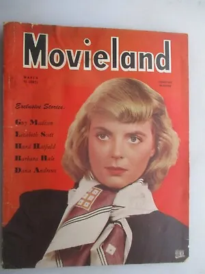 Movieland Magazine - March 1946 Issue - Dorothy McGuire Cover • $7.99
