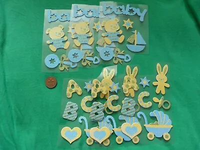 6 Sheets Of Chip Board Pictures/words For Baby Boy Card Making/scrap Booking BN • £4