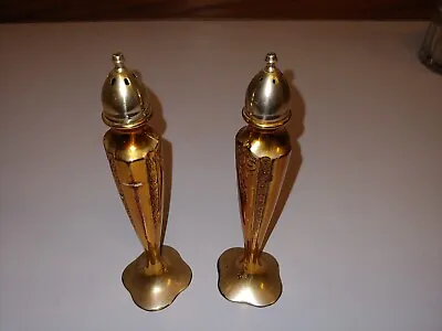 Vintage W.B. MFG Co. 2784 Copper/Silver Plated Salt & Pepper Shakers • $12.97
