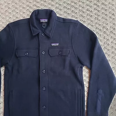 Patagonia Mens Better Sweater Shirt Jacket Button Front Long Sleeve Blue - Small • $79.97